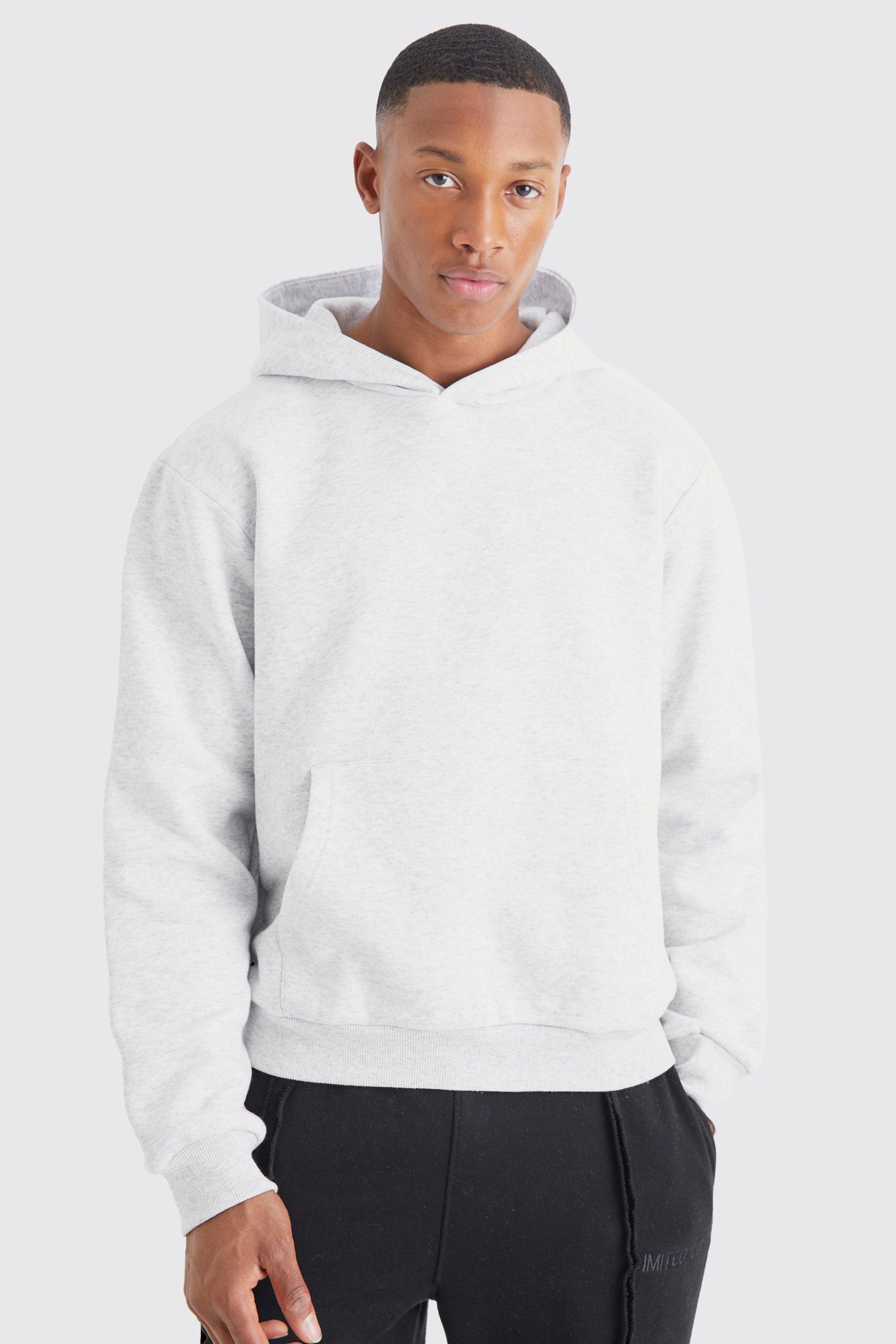 Boxy Marl Hoodie | boohoo